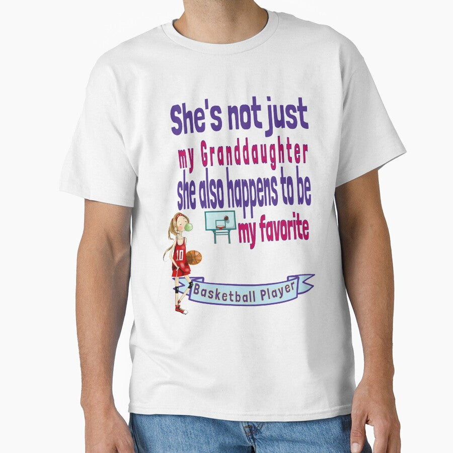 Granddaughter is my favorite Basketball Player Grandchild Grandma Grandpa by tengamerx T-Shirts, Hoodie, Sweatshirt (Image 1)