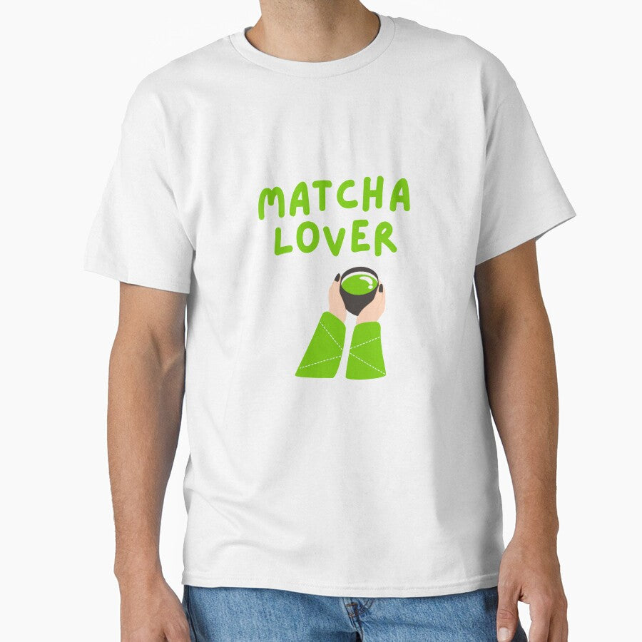 Matcha Lover – Cute Aesthetic Green Tea T-Shirt for Tea Fans by merch-joanna