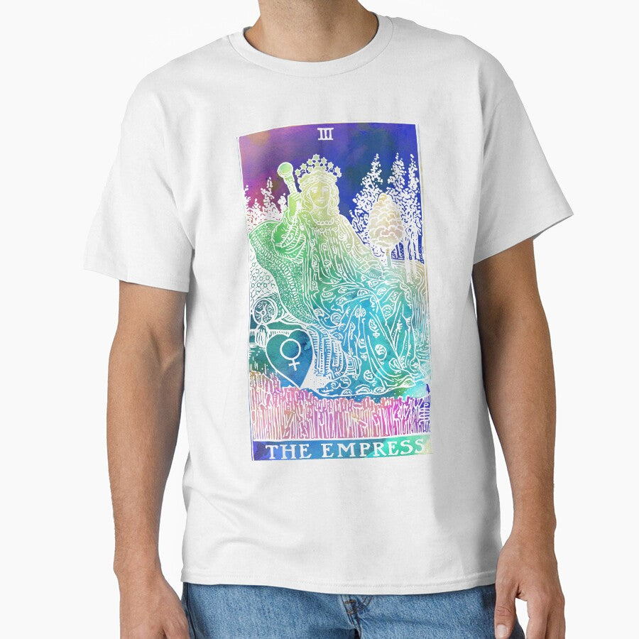 The Empress - A soft watercolour tarot print by Annalee Beer T-Shirts, Hoodie, Sweatshirt | BlankRebels.com (Image 1)