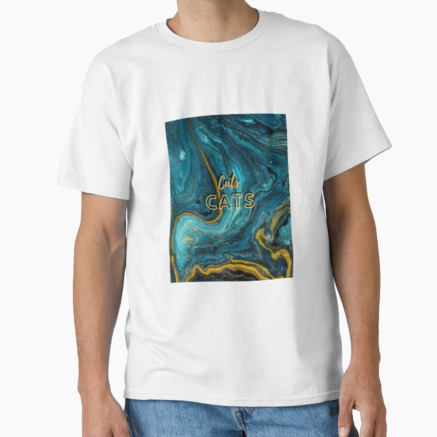 Marble Cat Design by Cat-Shirt-Magic Hoodie, Sweatshirt | BlankRebels.com (Image 1)