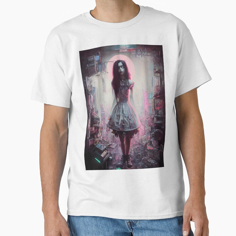 Cyberpunk Lady Style Gothic in Tokyo City Board Art Prints by PantatKiller