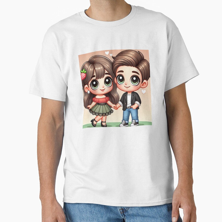 Valentine Sweet Chibi Couple in Love Gifts by Pimfonult T-Shirts, Hoodie, Sweatshirt | BlankRebels.com (Image 1)