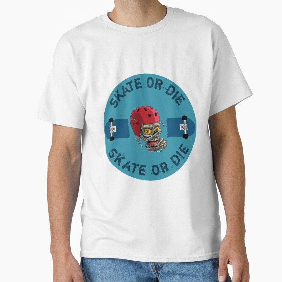 Skateboard Skate Or Die Shirts - Skull Skateboard t shirt - Skull Skateboard Hoodie - Skull Skateboard  Backpack (Image 1)
