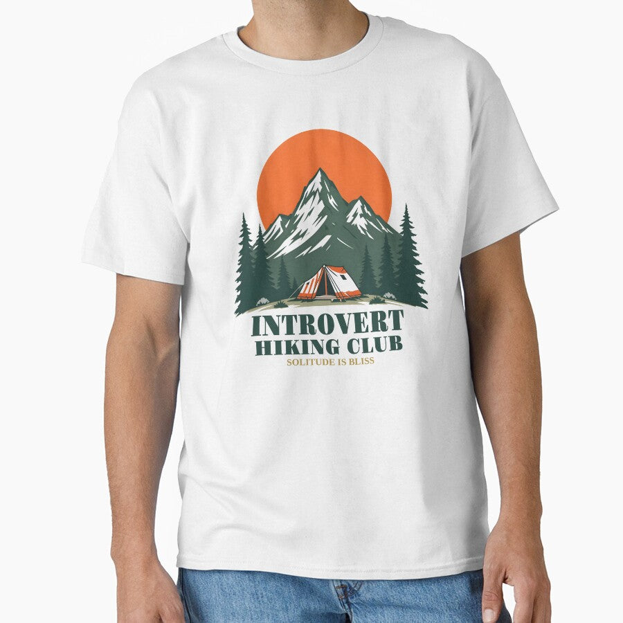 Introvert Hiking Club  – Funny Vintage Nature by BrushRushX T-Shirts, Hoodie, Sweatshirt | BlankRebels.com (Image 1)