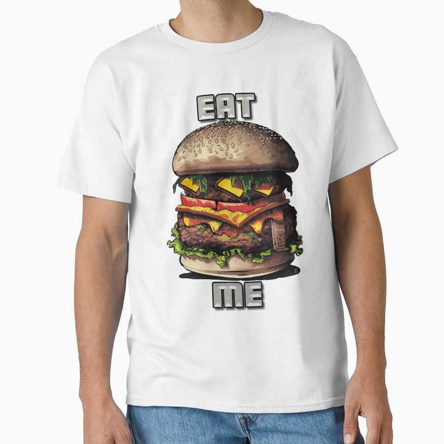"EAT ME" Juicy Burger Tee by Thriving-Artist Hoodie, Sweatshirt | BlankRebels.com (Image 1)