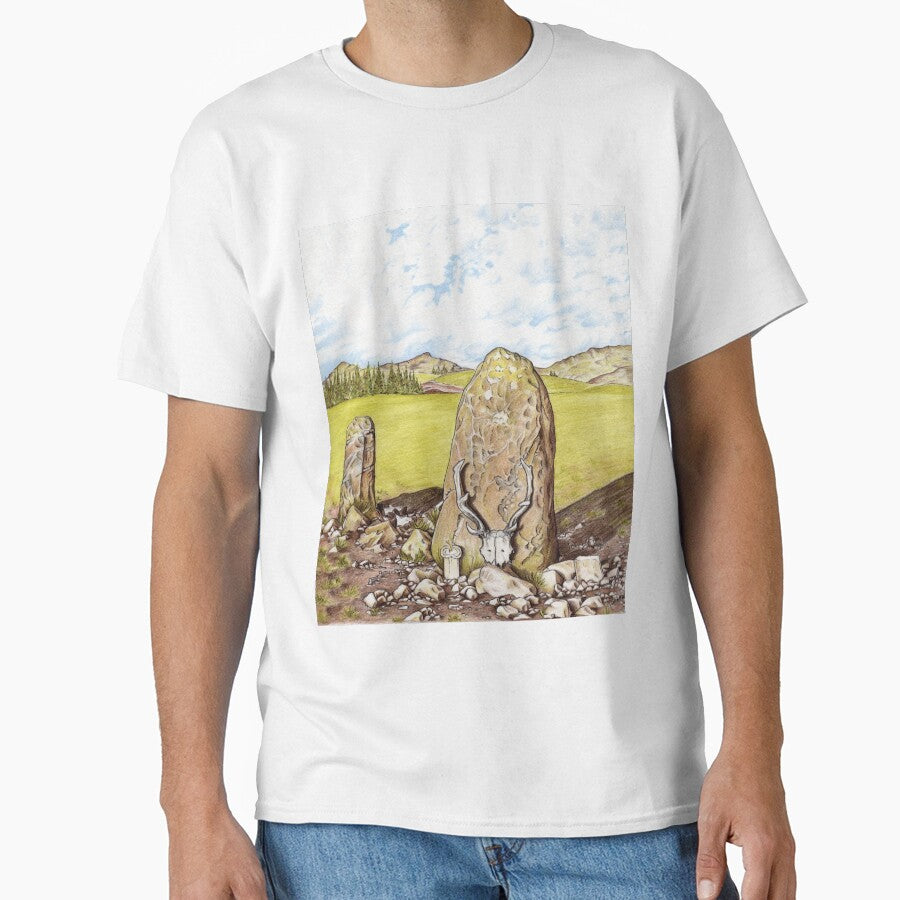 Antlered Crown and Standing Stone by Cerrilee