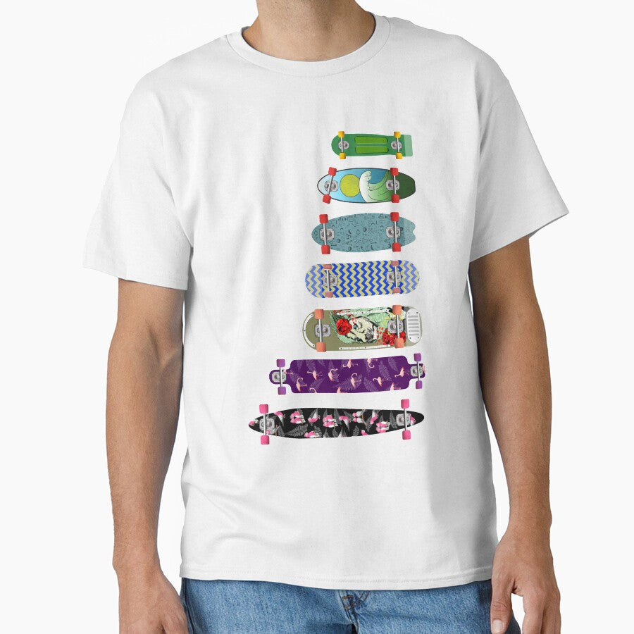 Skateboard Size Comparison diagram by ekpatterns T-Shirts, Hoodie, Sweatshirt | BlankRebels.com (Image 1)