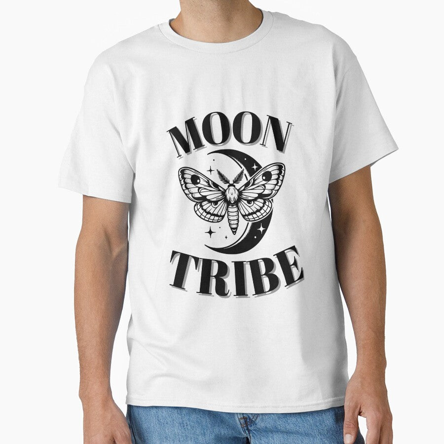 Moon Tribe Moth Art by AESTHETISCAPES T-Shirts, Hoodie, Sweatshirt | BlankRebels.com (Image 1)