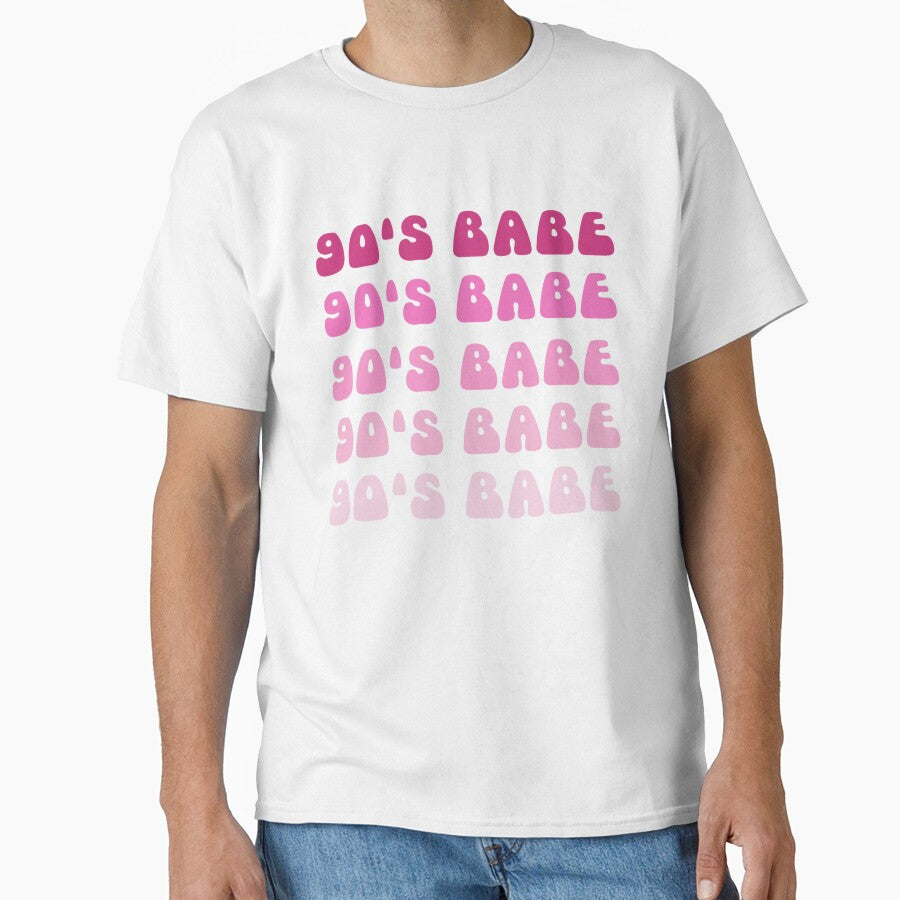 90's Babe Vintage Nostalgia Shirt | Retro 90s Graphic Tee | Classic Throwback Apparel | Nostalgic Fashion for... (Image 1)