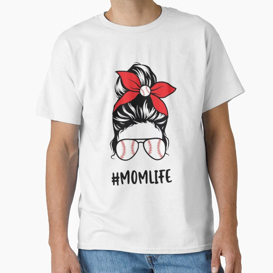 Mom Life - Baseball - Best Life Mom Life Custom Graphic by Middle8 T-Shirts, Hoodie, Sweatshirt | BlankRebels.com (Image 1)