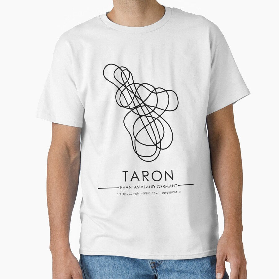 Taron Minimalistic Rollercoaster Layout by Aestheticoasters T-Shirts, Hoodie, Sweatshirt | BlankRebels.com (Image 1)