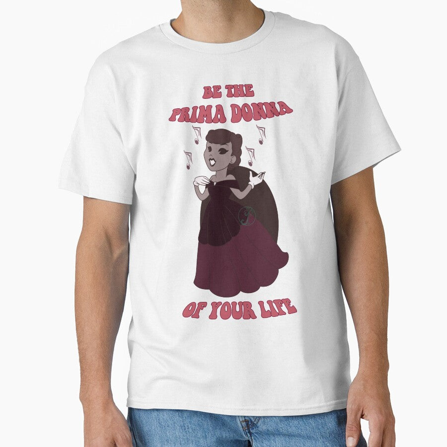 Old Cartoon Style Pin Up - Prima Donna by Juditangelo T-Shirts, Hoodie, Sweatshirt | BlankRebels.com (Image 1)