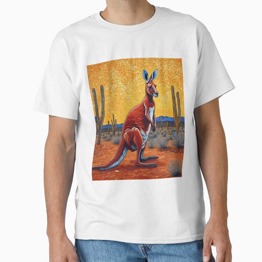 "Red Kangaroo in the Australian Desert" by Artisticanvas T-Shirts, Hoodie, Sweatshirt | BlankRebels.com (Image 1)