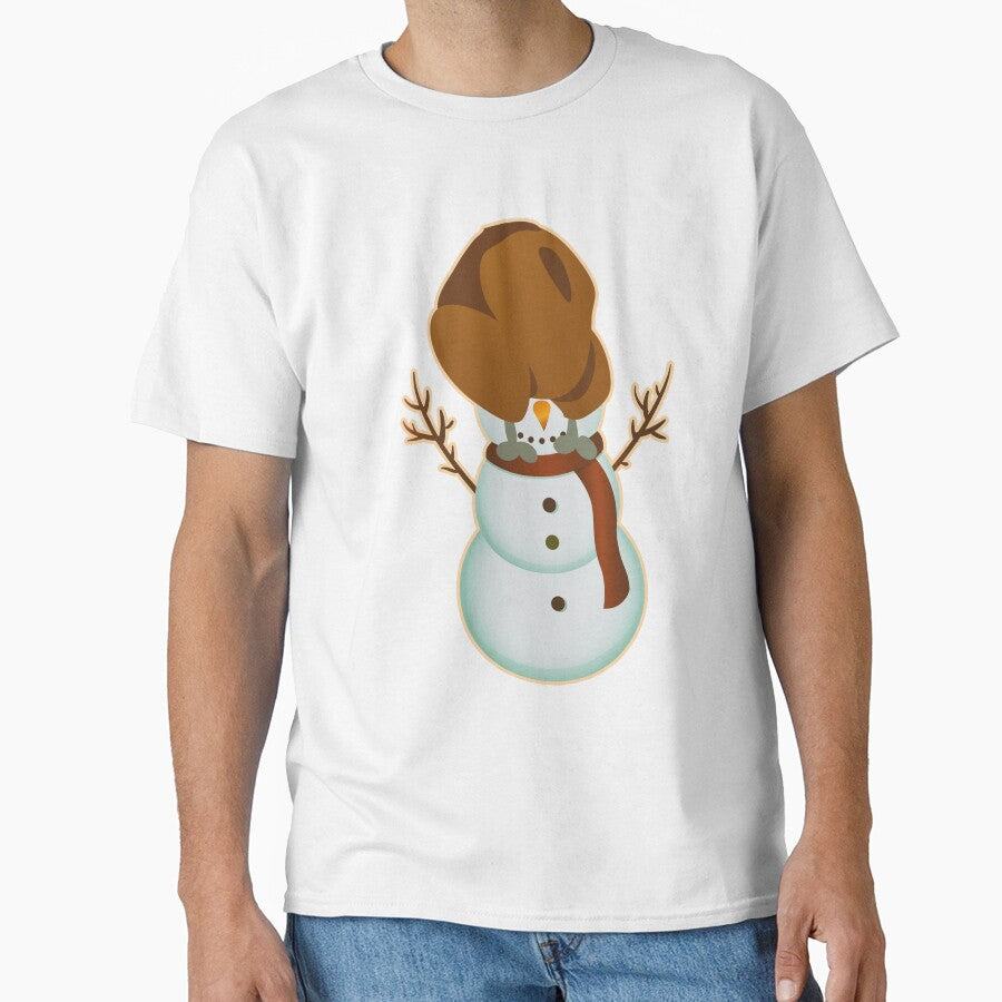 Snowman with Turkey on Its Head Funny by merchhost T-Shirts, Hoodie, Sweatshirt | BlankRebels.com (Image 1)