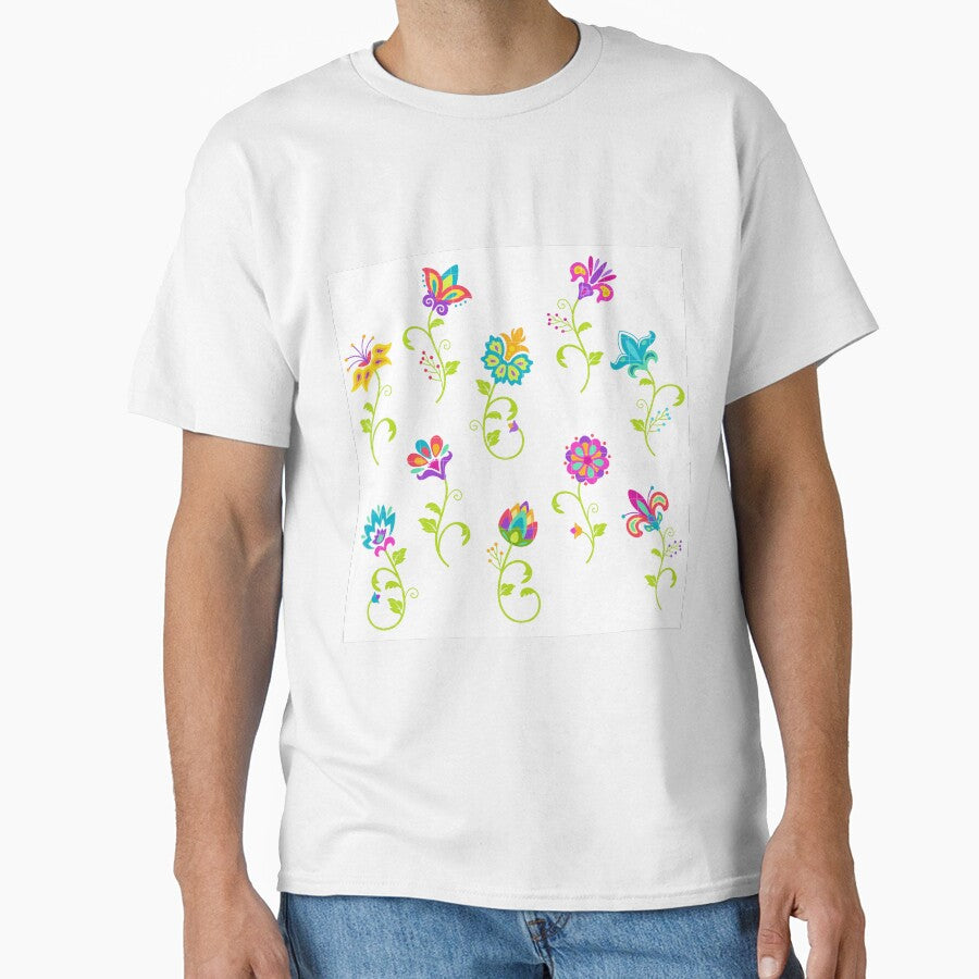 Pretty Multicolored Flowers by cindyfordyce T-Shirts, Hoodie, Sweatshirt | BlankRebels.com (Image 1)