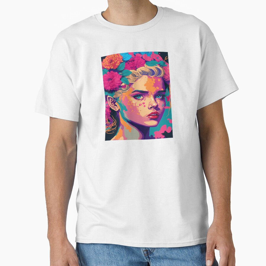 Girl and Flower Pop Art: Add a Modern Twist to Your Wall Décor #MODEL 1 by Thewallart