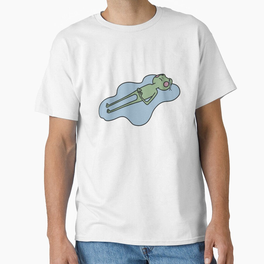 crying frog in tear puddle by ribbit-the-frog T-Shirts, Hoodie, Sweatshirt | BlankRebels.com (Image 1)