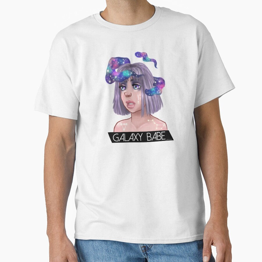 Galaxy Babe Aesthetic - black bar by Daxani T-Shirts, Hoodie, Sweatshirt | BlankRebels.com (Image 1)
