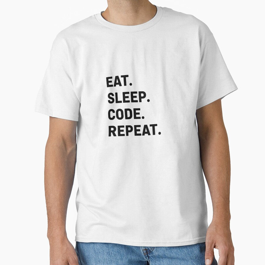 Eat Sleep Code Repeat Minimalist Design by BonifacioArt T-Shirts, Hoodie, Sweatshirt | BlankRebels.com (Image 1)