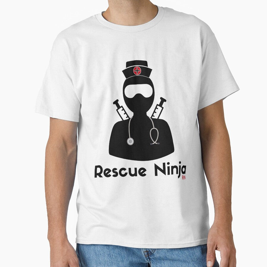 Rescue Ninja - Funny Registered Nurse by mrsmitful T-Shirts, Hoodie, Sweatshirt | BlankRebels.com (Image 1)