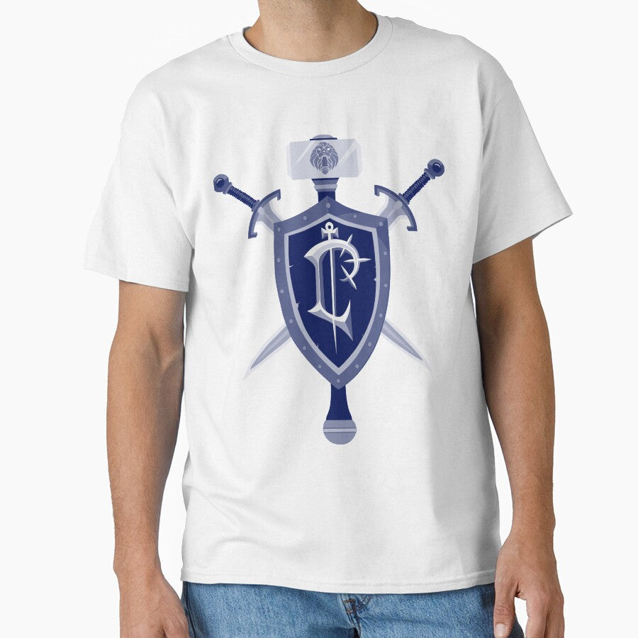 Minimalist Stormwind / Lordaeron Crest by mirandajanelj T-Shirts, Hoodie, Sweatshirt | BlankRebels.com (Image 1)