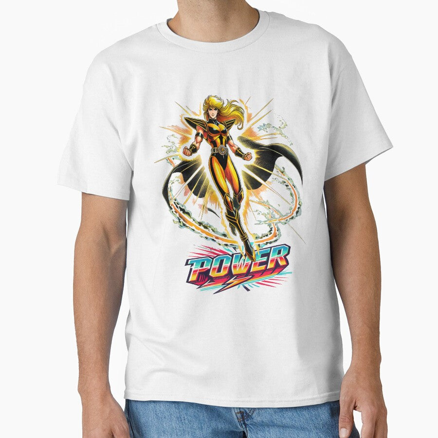 Super Hero Woman retro style. by JonelleTshirts T-Shirts, Hoodie, Sweatshirt | BlankRebels.com (Image 1)