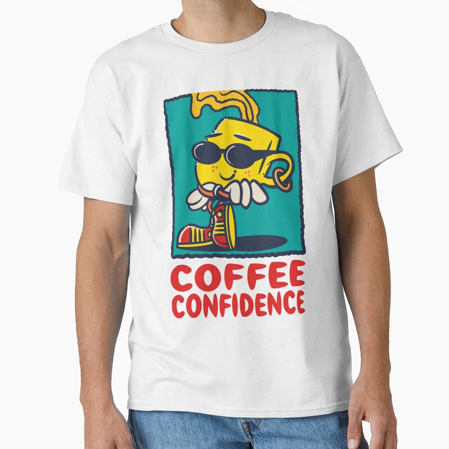 coffee confidence slogan & character by cappobeano T-Shirts, Hoodie, Sweatshirt | BlankRebels.com (Image 1)