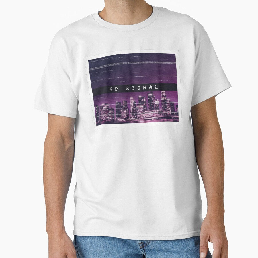 No Signal - vaporwave-inspired art by Patrick King T-Shirts, Hoodie, Sweatshirt | BlankRebels.com (Image 1)
