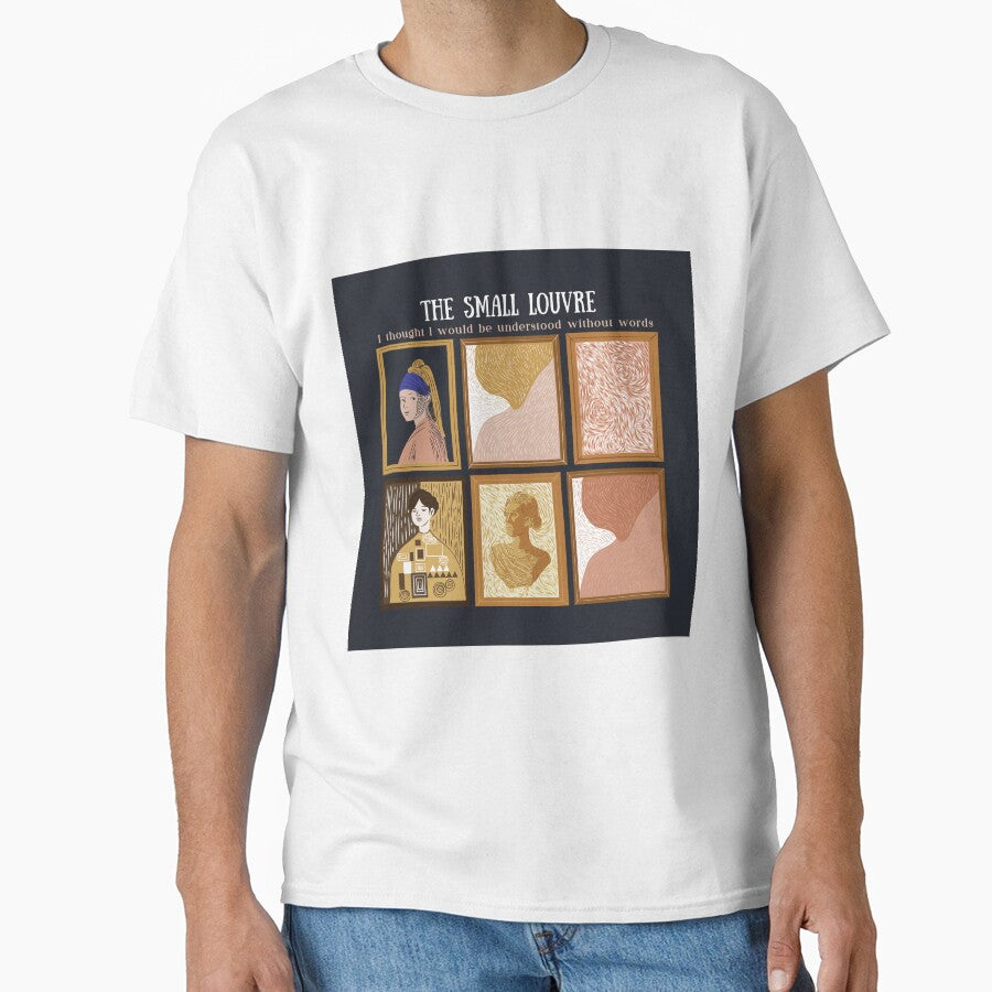 The small Louvre - 6 paintings - Dark background by Athenasgirl T-Shirts, Hoodie, Sweatshirt | BlankRebels.com (Image 1)