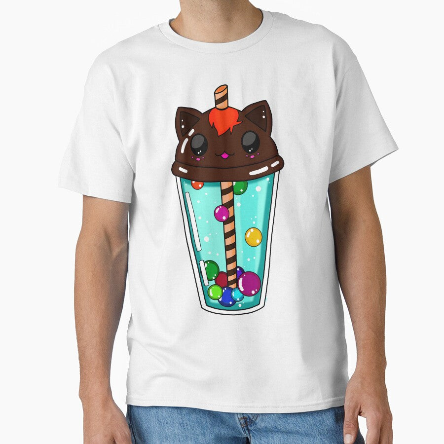 Bubble Tea Cat by Eikia T-Shirts, Hoodie, Sweatshirt | BlankRebels.com (Image 1)