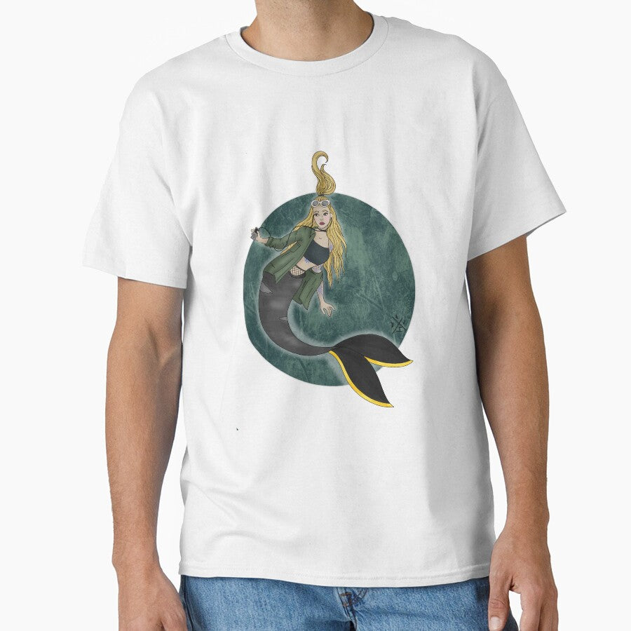 Grunge Mermaid by theartofdavi T-Shirts, Hoodie, Sweatshirt | BlankRebels.com (Image 1)