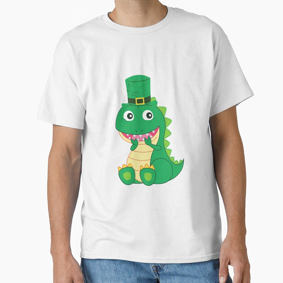 St Patricks Day -  Funny And Cute Dinosaur St Patrick's Day Idea For Kids And Toddlers by Diferenty Shop  ⭐⭐⭐⭐⭐... (Image 1)