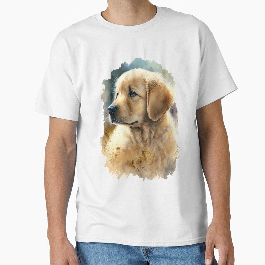 Watercolor Retriever by Standard Deviation Co T-Shirts, Hoodie, Sweatshirt | BlankRebels.com (Image 1)