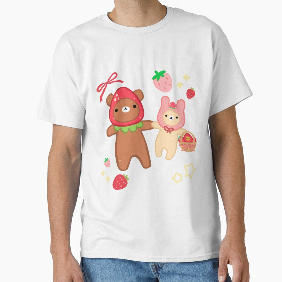 Kawaii Strawberry Bears Pair by starbunnykawaii T-Shirts, Hoodie, Sweatshirt | BlankRebels.com (Image 1)
