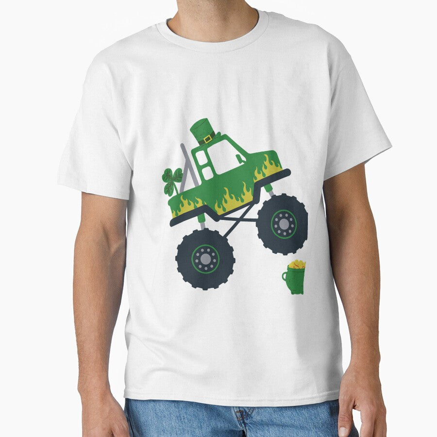 St Patricks Day -  Funny And Cute Truck St Patrick's Day Idea For Kids And Toddlers by Diferenty Shop  ⭐⭐⭐⭐⭐... (Image 1)