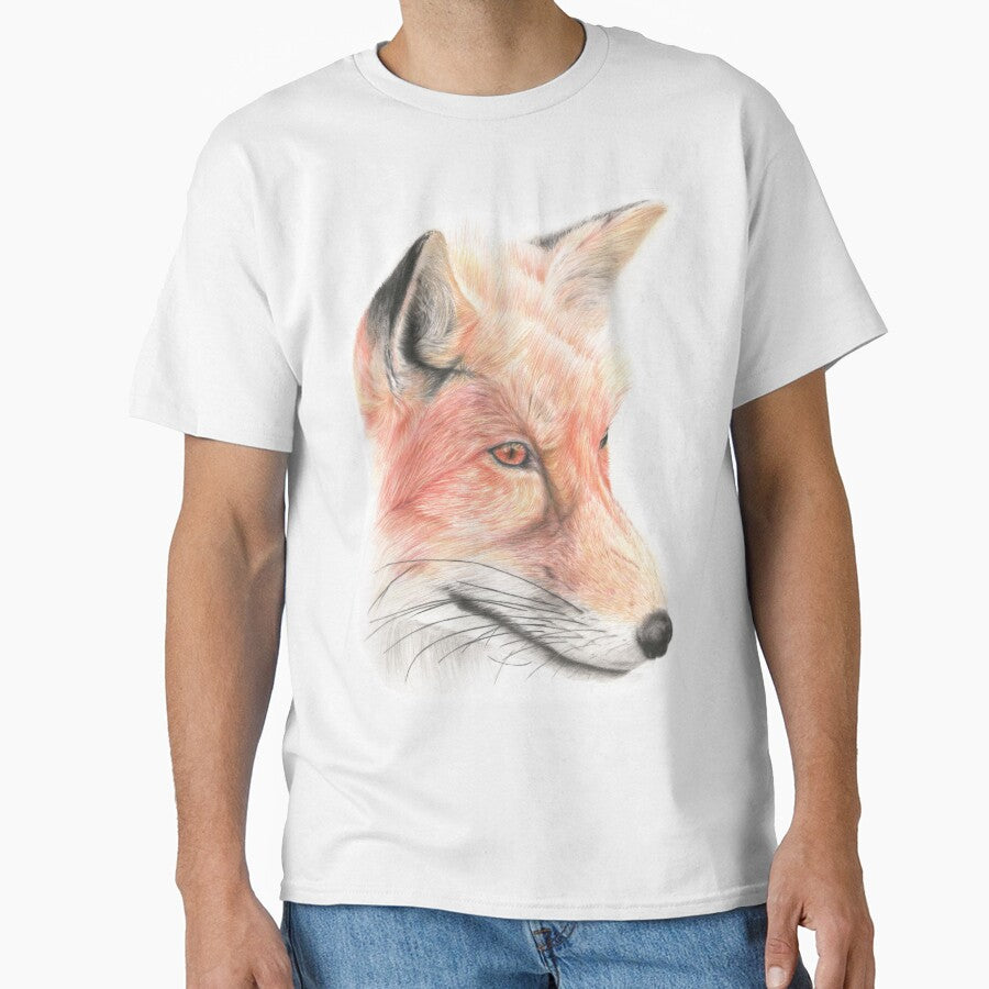 Fox Pencil Art by EllPem T-Shirts, Hoodie, Sweatshirt | BlankRebels.com (Image 1)