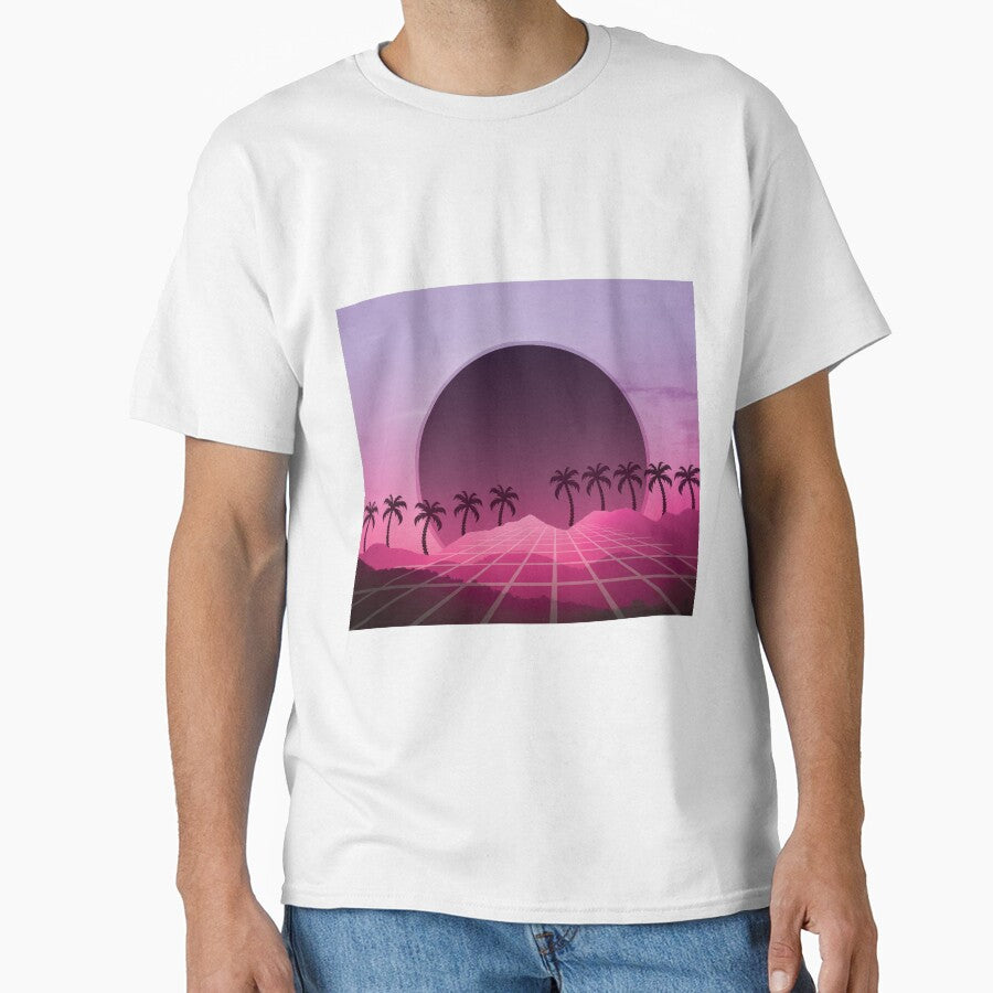 Vaporwave Sunset by bohoDecor T-Shirts, Hoodie, Sweatshirt | BlankRebels.com (Image 1)