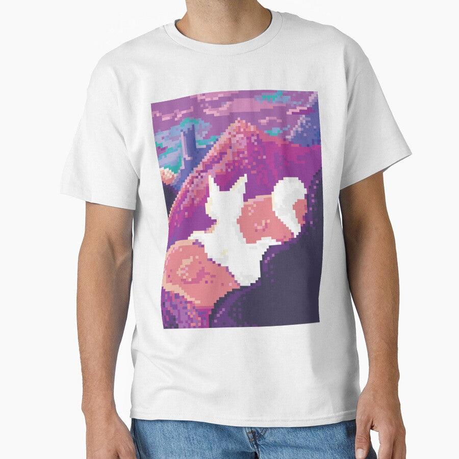 White Pixel Cat Landscape by awiec