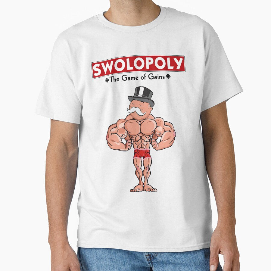 Swolopoly: The Game of Gains by Alpha Nerdy T-Shirts, Hoodie, Sweatshirt | BlankRebels.com (Image 1)
