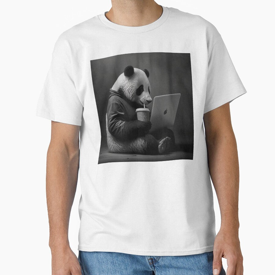 Panda Coder in the Office by CyberWindow