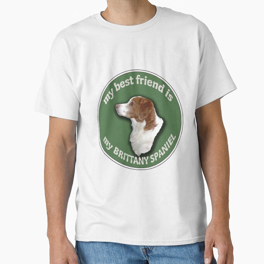 My Best Friend Is My Brittany Spaniel by IowaArtist T-Shirts, Hoodie, Sweatshirt | BlankRebels.com (Image 1)
