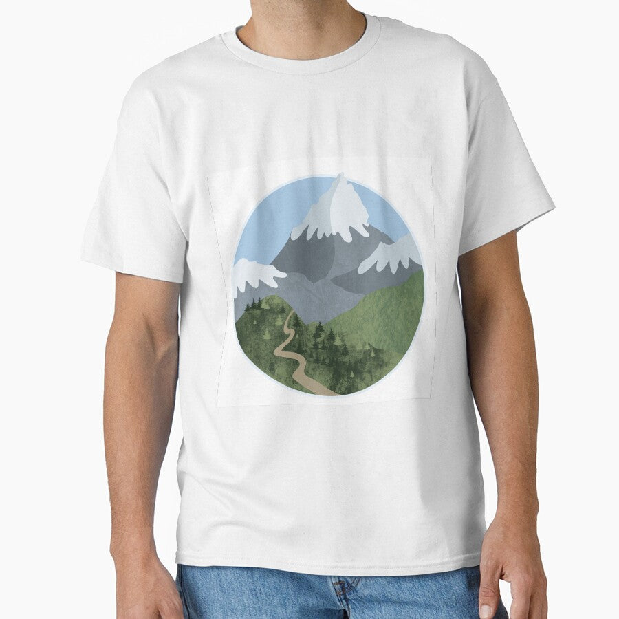 Mountains and pathway green grass and sky by theworld2021 T-Shirts, Hoodie, Sweatshirt | BlankRebels.com (Image 1)