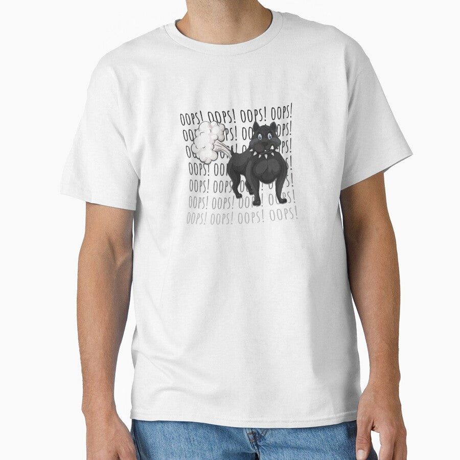 Black funny cute dog fart design by AnsykD T-Shirts, Hoodie, Sweatshirt | BlankRebels.com (Image 1)