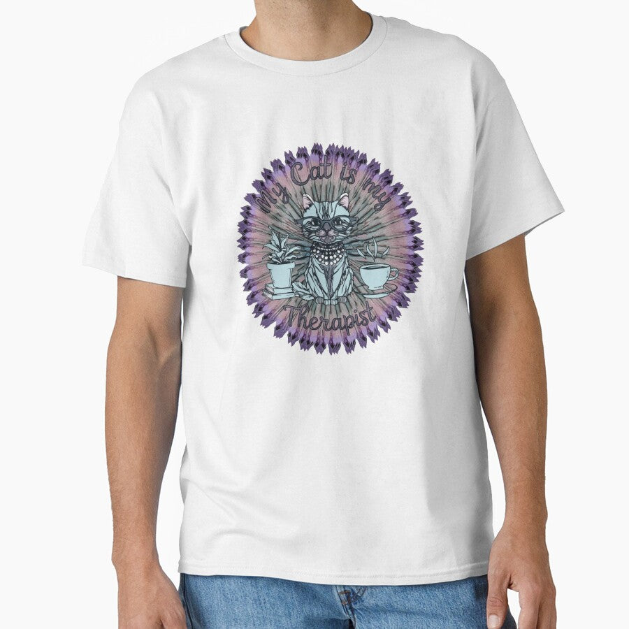 My Cat is My Therapist, Surrounded by Copper by ArtDesignTp T-Shirts, Hoodie, Sweatshirt | BlankRebels.com (Image 1)