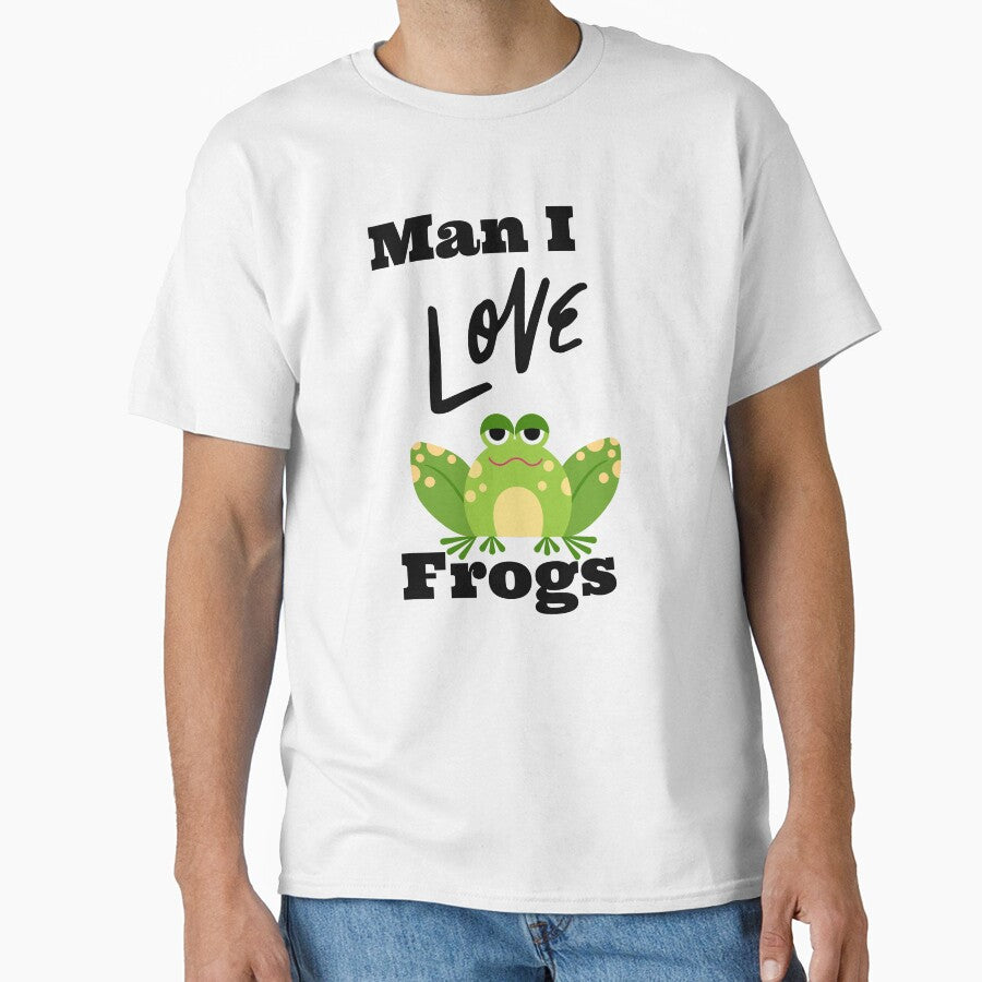 Man ilove frogs by Aminesnip T-Shirts, Hoodie, Sweatshirt | BlankRebels.com (Image 1)