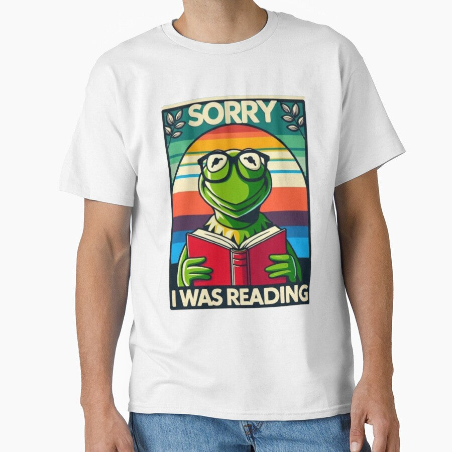 Sorry I Was Reading Kermit Books Lover T-Shirts, Hoodie, Sweatshirt