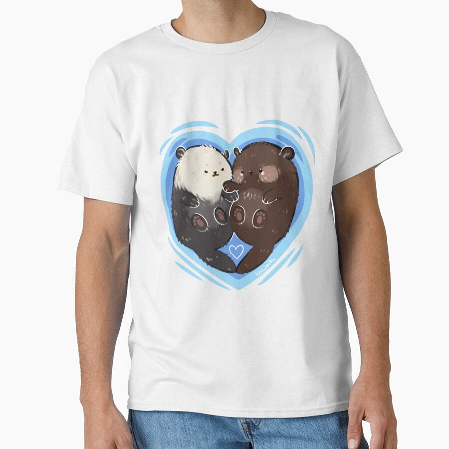 Handholding otters by Kechuppika T-Shirts, Hoodie, Sweatshirt | BlankRebels.com (Image 1)