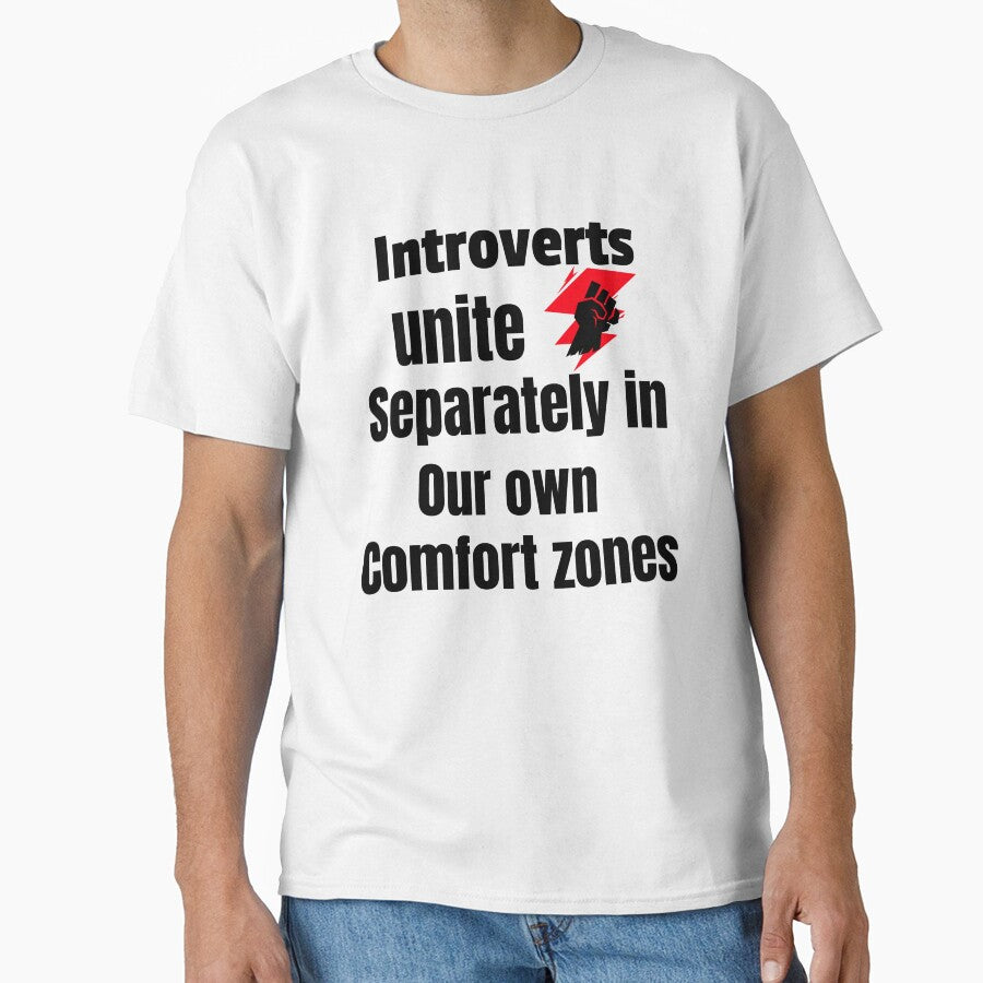 Introverts unite separately in our own comfort zones, gift for introverts by HosvPrint .s T-Shirts, Hoodie,... (Image 1)