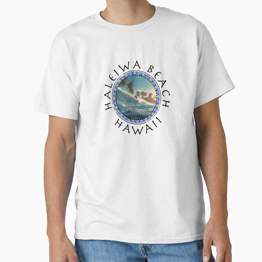 Haleiwa Beach – Hawaii (with Black Lettering) by VelvetRoom