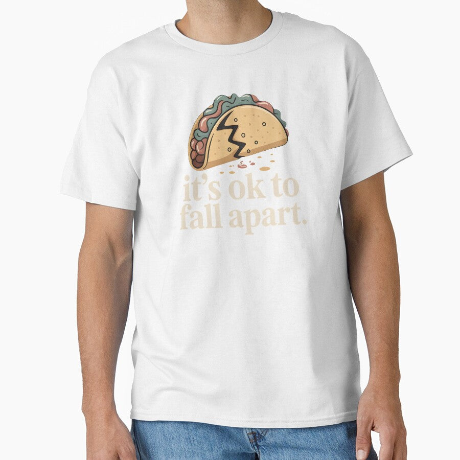 It's Ok to Fall Apart Taco – Funny Taco Lover Mental Health Gift by Redgiant87x